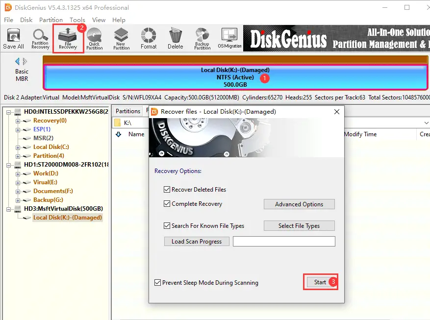DiskGenius Professional Crack V6.0.1.1645 تنزيل للكمبيوتر الشخصي